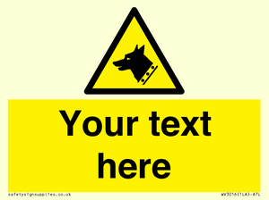 Custom Warning: Guard dog